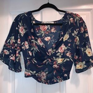 Floral crop top